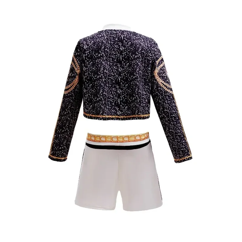 Mädchen 3-Teiliges Set Cosplay-Kostüm Bühnenauftritt Verkleidung Uniform Kinderparty-Kostüme 2026 Sommer Modekleidung – Detail 4