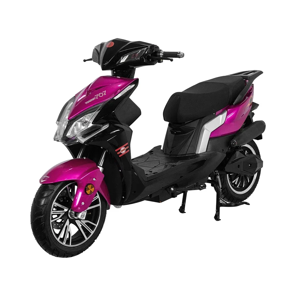

HEZZO New Electric Motorcycle Scooter 72V 20AH 2000W Max Black Motor Power Battery Time Charging Tutu Color Double Brake Origin