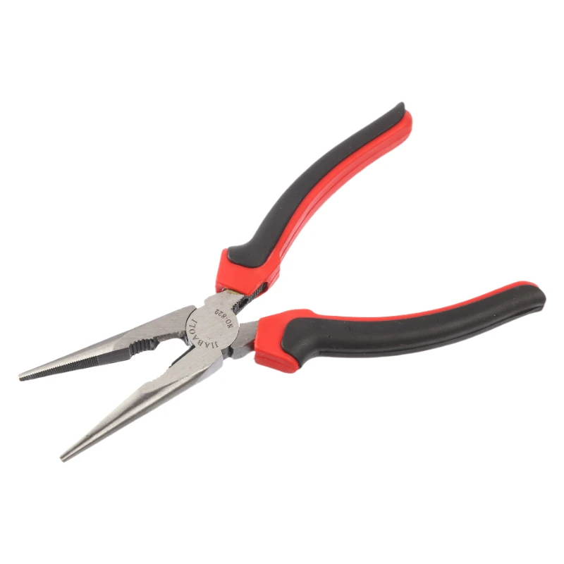 8インチワイヤープライヤー クロムバナジウム鋼ワイヤーカッター ワイヤーツイストプライヤー 鉄線尖ったノーズフラットプライヤー