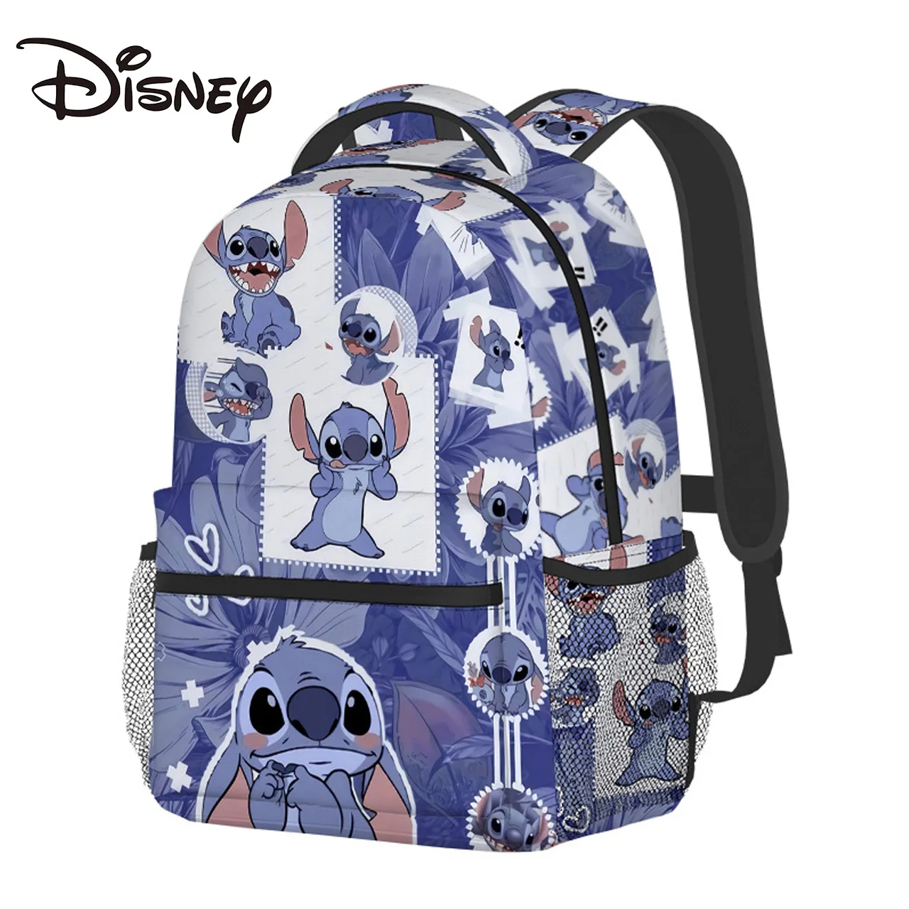 Disney Stitch Backpack Stitch Fashion Printed Boy and Girl Large Capacity Travel Backpack Kids High Quality SchoolBag Stationery