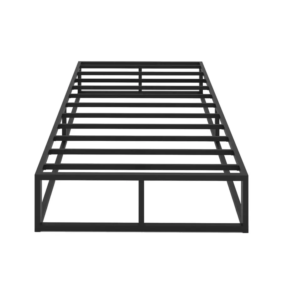 

Металлическая платформа для односпальной кровати (твин) с низким профилем и стальными ламелями, основание для матраса, без пружинного блока