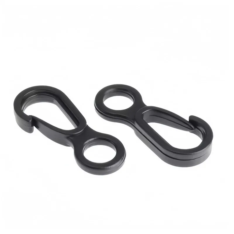 Pack of 51 Quick Release Snap Hooks, Easy to Clip, for Camping, Keychains, Backpacks and Home Storage