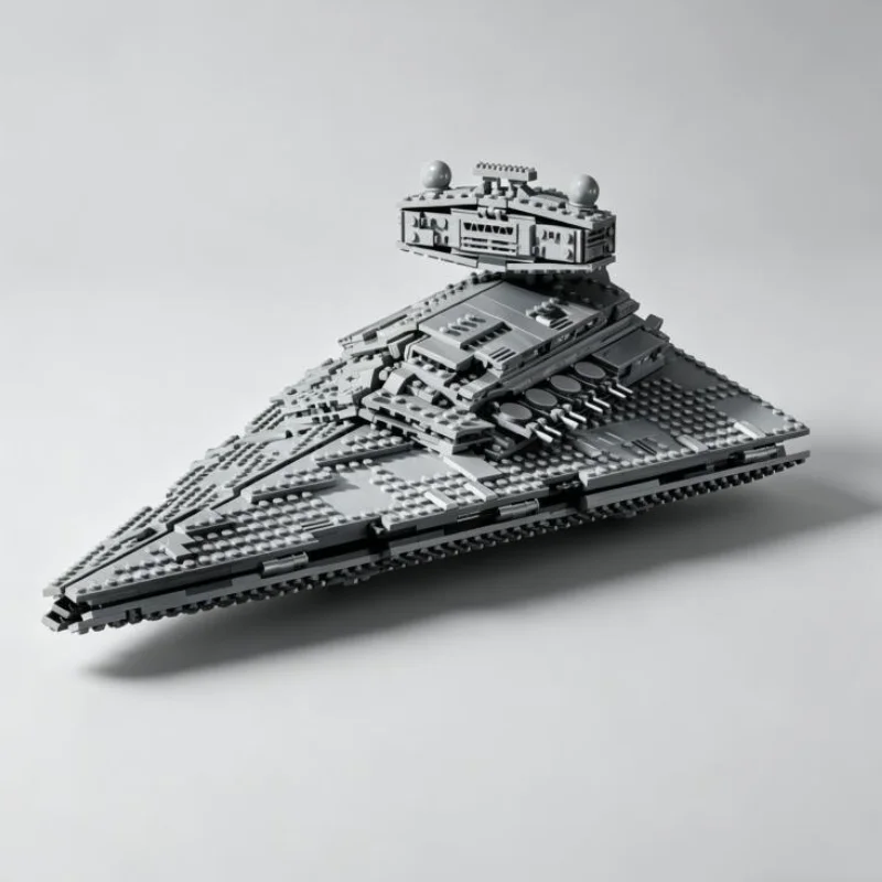 Big Sale 1555Pcs  Space Battleship Building Block Set,  Starship Model Kit, Science Fiction Military Warship Bricks view 3