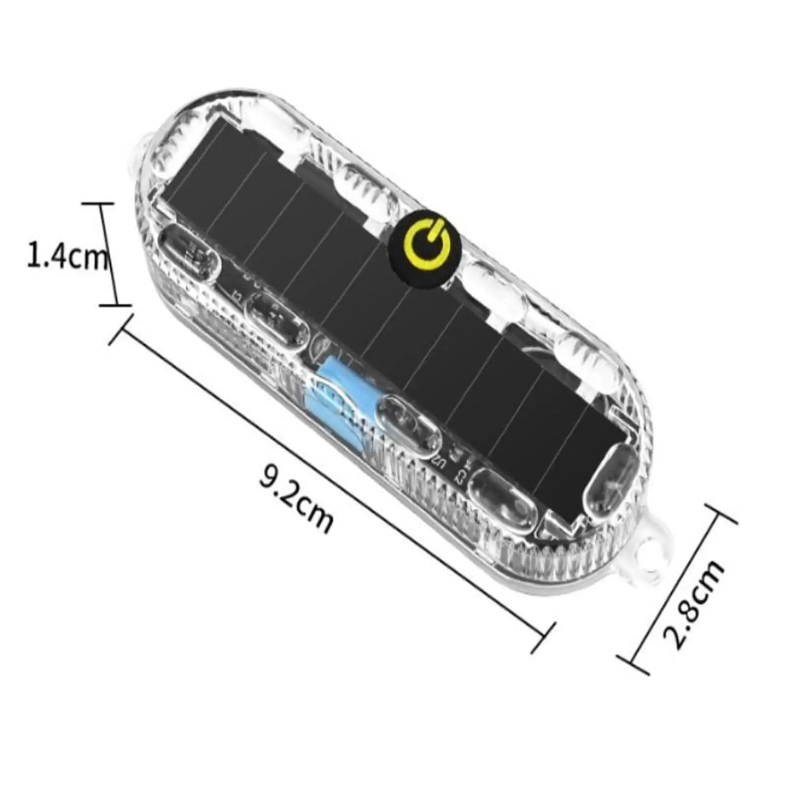 Solar Warning Lamp Light Taillight, LED Emergency Light Car Lamp Light, Solar Warning Lamp, for Outdoor Vehicle SUV Truck