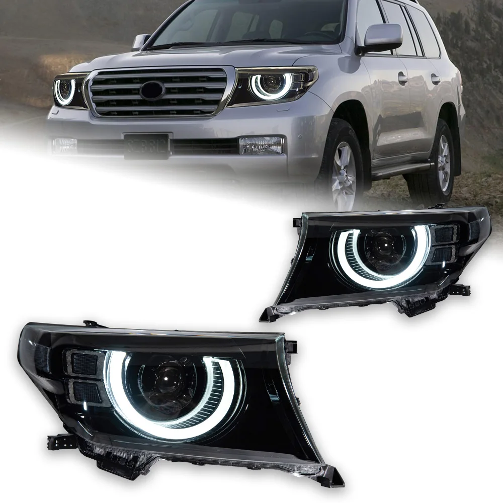 Car Styling for Toyota Land Cruiser Headlights 2016-2021 LC70-LC90 LED Headlight DRL LED Projector Lens Automotive Accessories