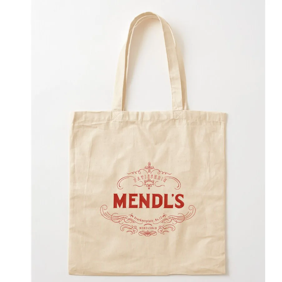 Mendl s  Tote Bag Reuseable Canvas Fashion Shopping Grocery School Femal Gril Women Person