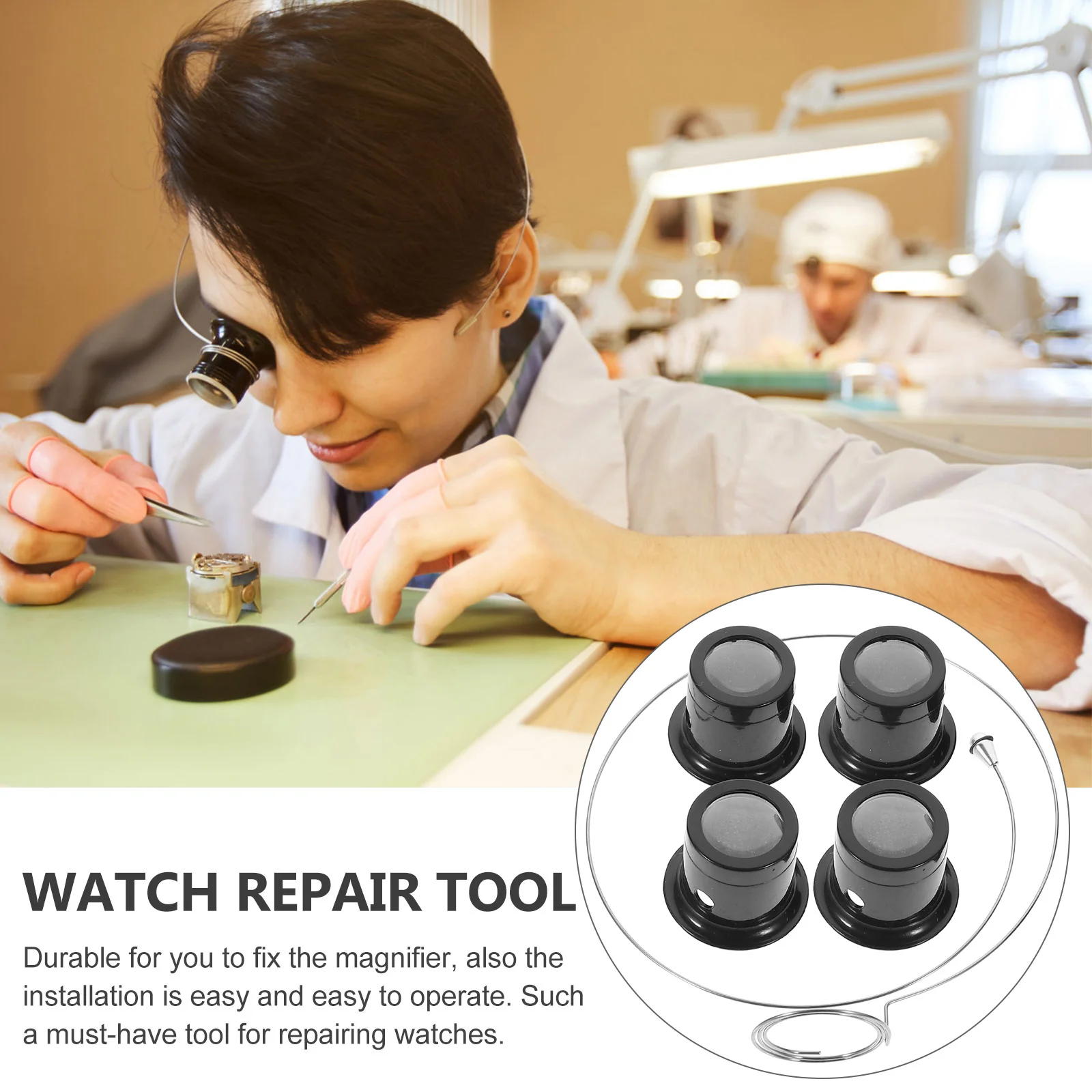 Sturdy Chic Repairing Magnify Glass Maintenance Supply Watch Repair Magnifier