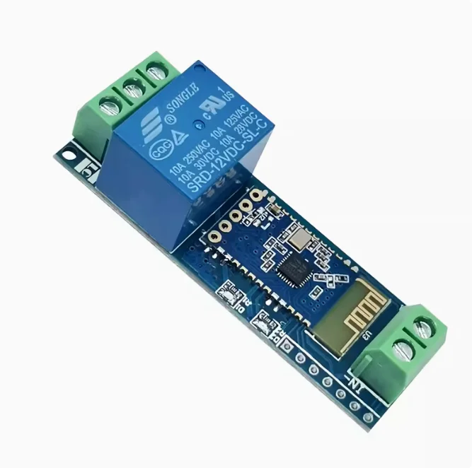 Módulo de relé Bluetooth para teléfono móvil Android, interruptor de Control remoto inalámbrico IoT, 1 canal, 5V, 12V