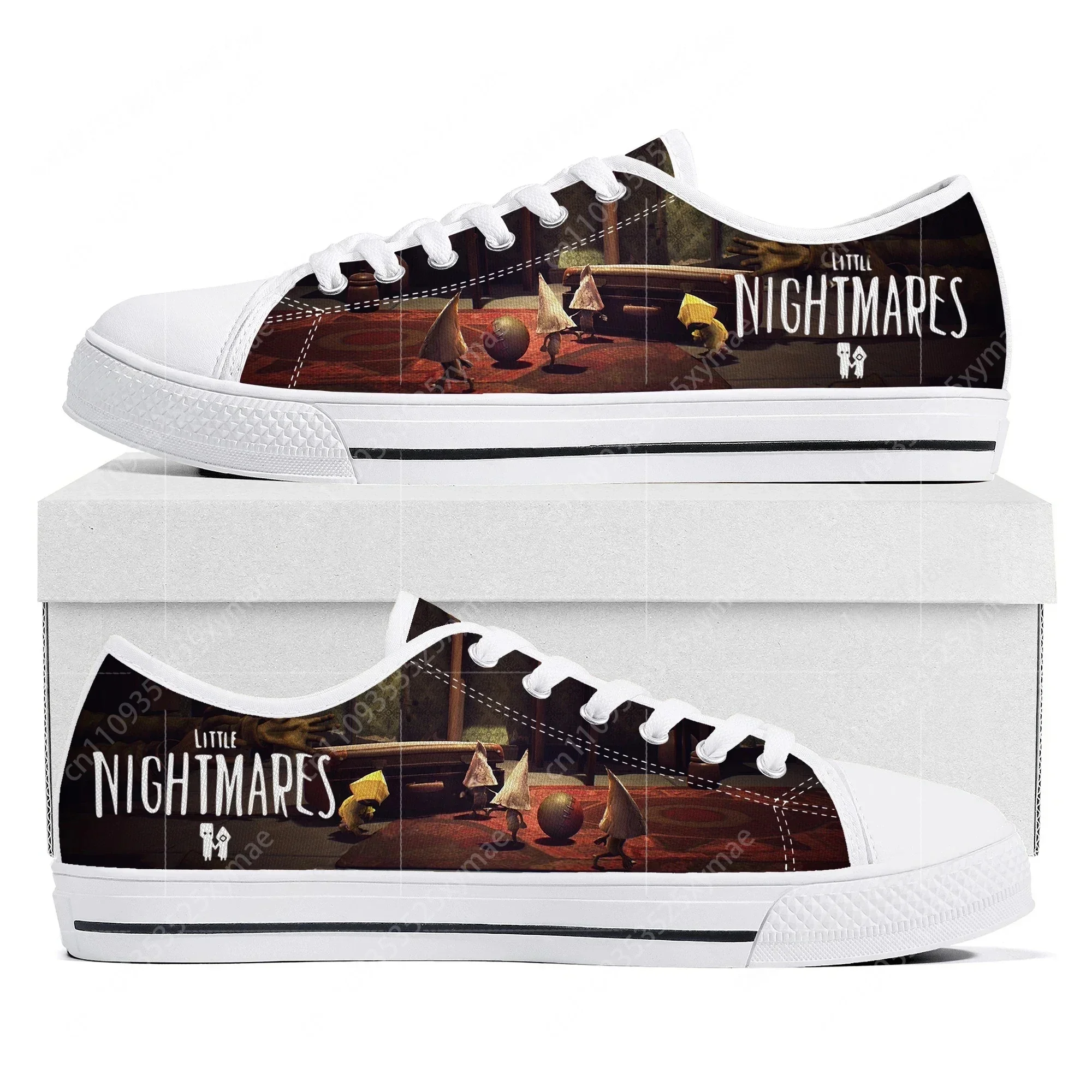 

Game Little Nightmares Low Top Sneakers Womens Mens Teenager Canvas Fashion Sneaker Couple Custom Built Shoes