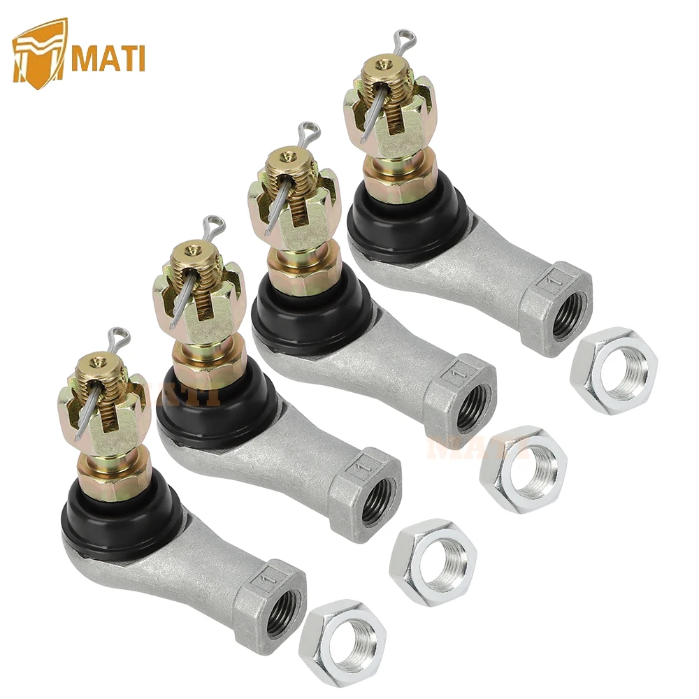 

MATI Tie Rod End 2 Sets Kit for Yamaha Big Bear 250 400 Bruin 250 350 Grizzly 350 400 450 Kodiak 400 450 Wolverine 350 450