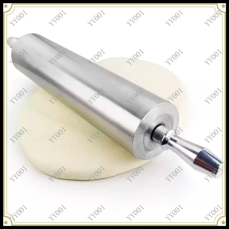 Bakery Grade Alloy Dough Press Roller, Large Size Hand Rod For Dumpling Wrapper & Bread Baking