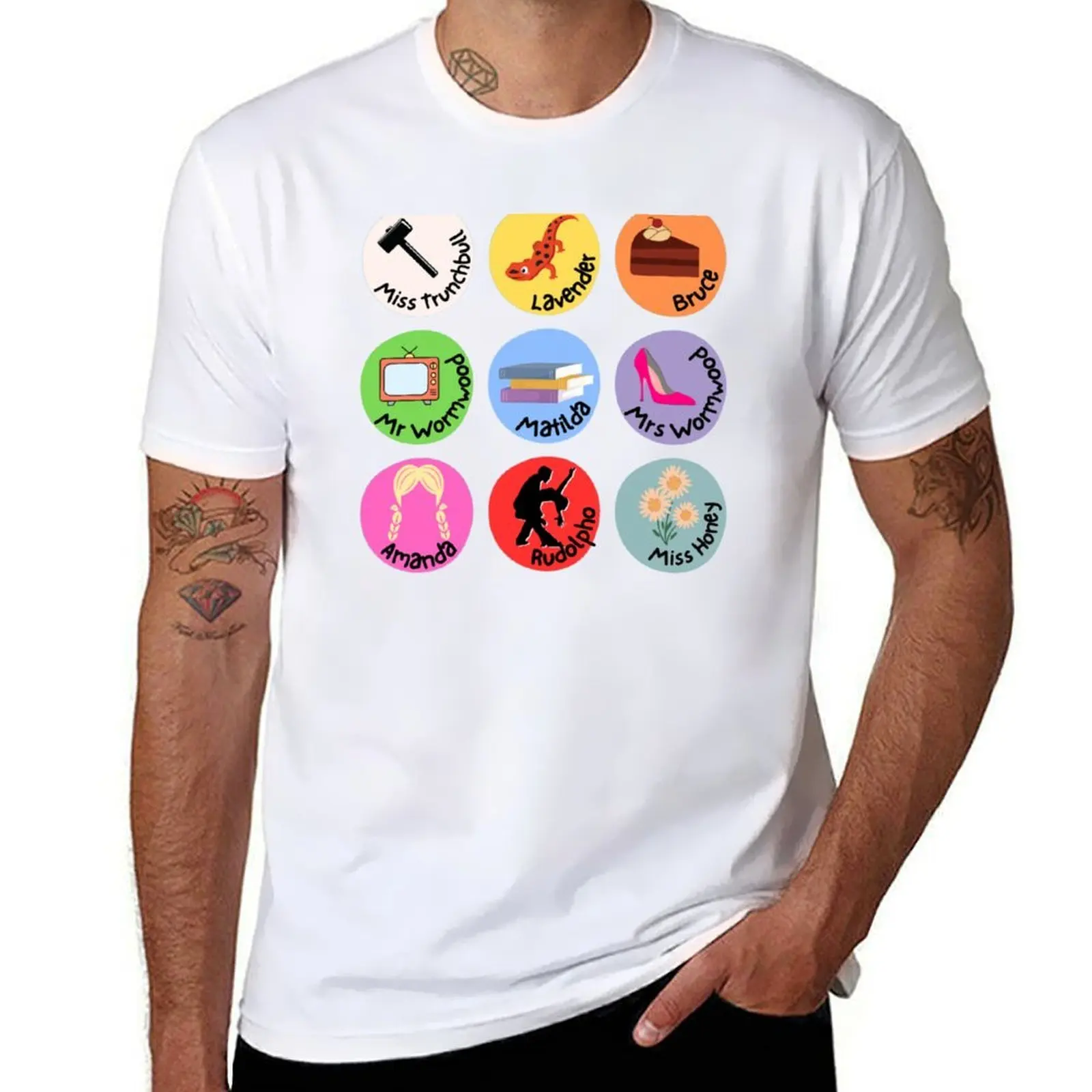 

Matilda Characters Pop Art Active T-Shirt g man t shirts for men t shirt man luxury T-Shirt