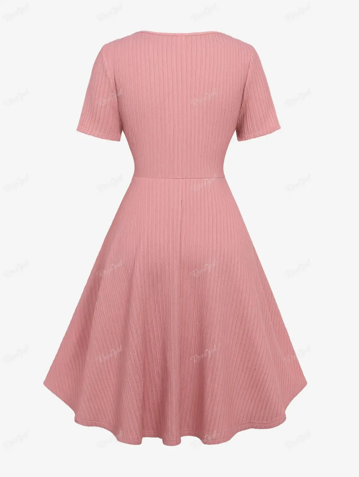 ROSEGAL-vestido de malla con estampado Floral, traje asimétrico acanalado con volantes, textura, rosa claro, hebilla fruncida, 2 en 1, talla grande, 5X