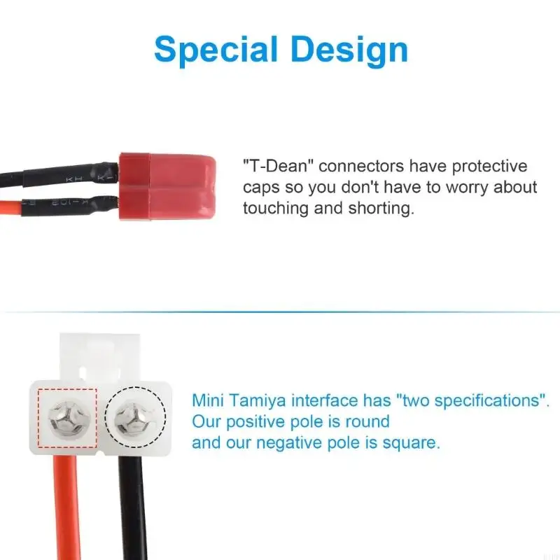 E1PF Multiinterface XT60からFataba EC3スプリッターワイヤーアダプターリモートモデル用ドローンと高電力デバイス用