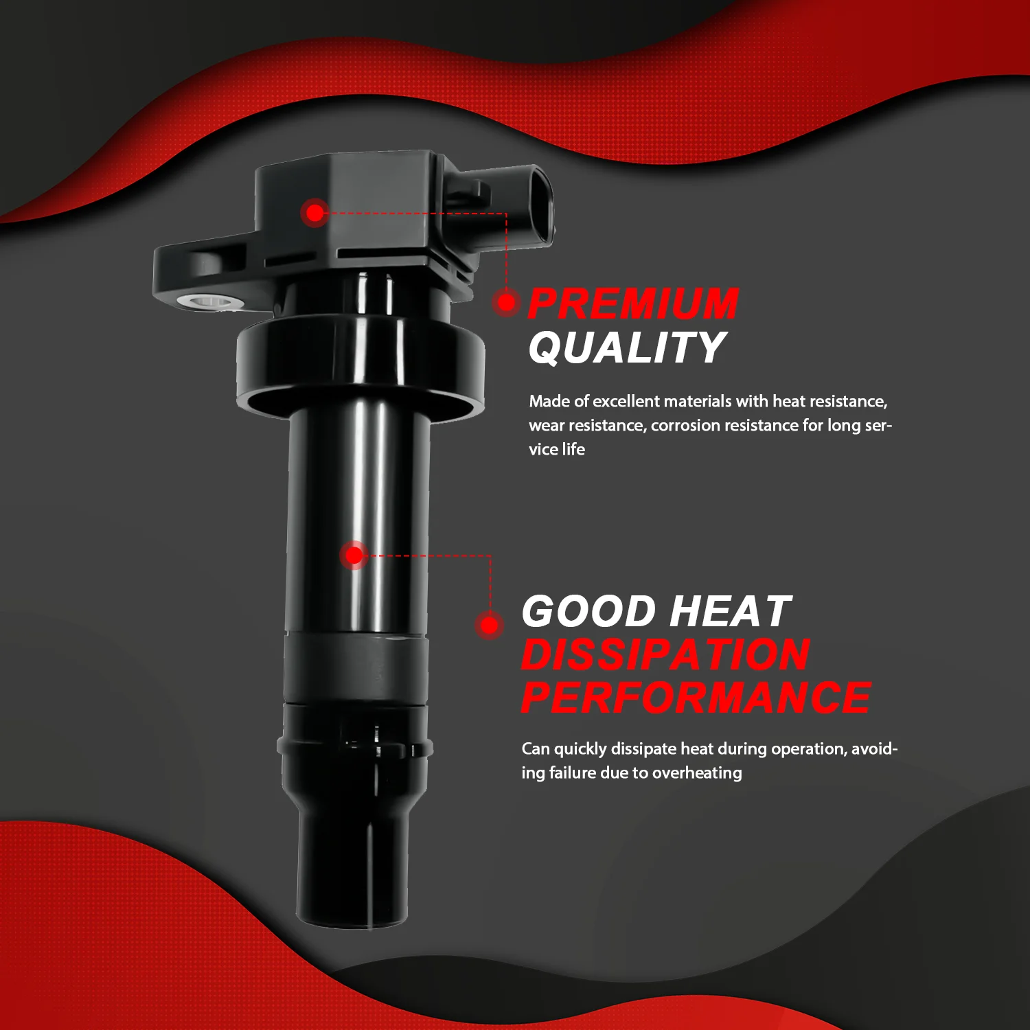 NITOYO Bobina De Encendido Para Kia Rio 2012-2020 1.6L Soul Hyundai Accent Veloster Creta Dodge Attitude 273012B010 27301-2B010