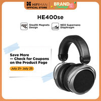 HIFIMAN HE400SE Stealth Magnets Over-Ear Open-Back Full-Size Planar Magnetic Wired Headphones