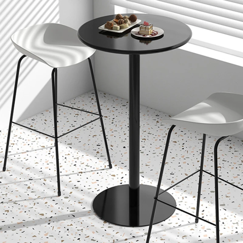 Design Minimalista Metal Bar Mesas, Café Moderno Japonês Retangular, Requintado Cocktail Móveis, ZT50BT