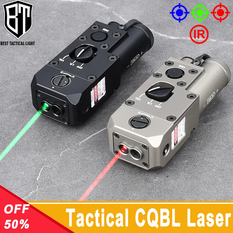 WADSN Tactical Metal CQBL Red Green Blue IR Dot Laser Pointer Fit 20mm Picatinny Rail Hunting Weapon Airsoft Scout Accessories