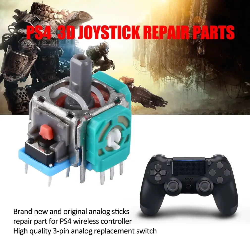 Joystick analógico 3d, peças de reposição para reparo, módulo sensor, potenciômetro para sony dualshock 4, controlador ps4