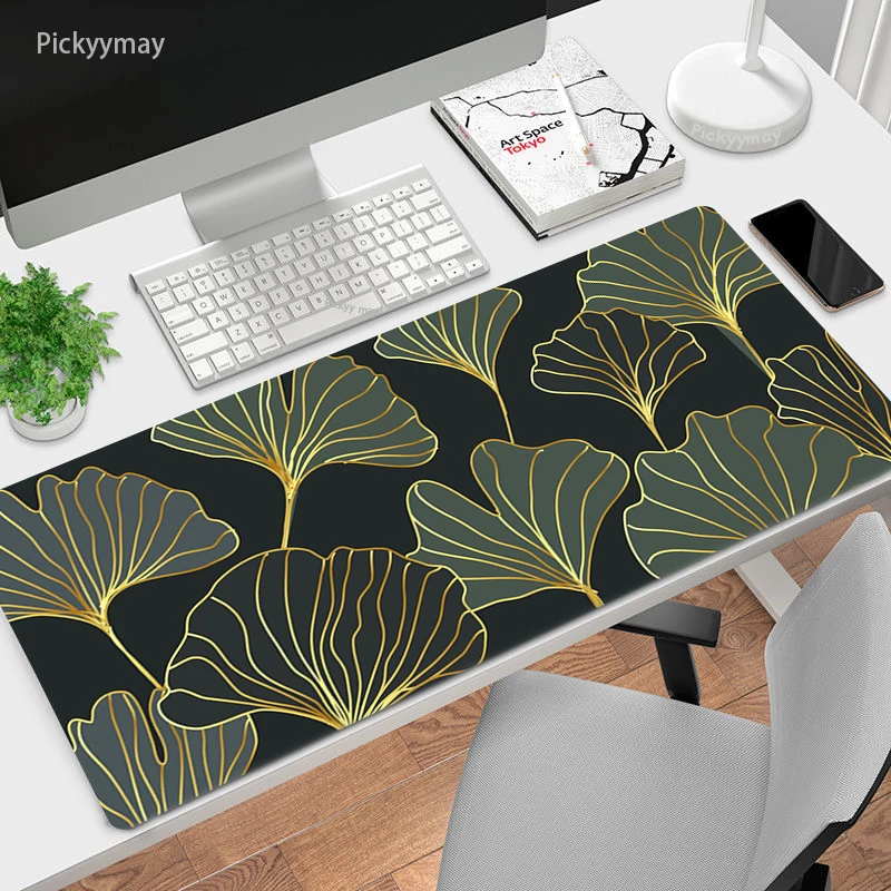 Large Mousepad Tropical Plant Computer Gamer Mouse Pad Office Desk Mat Keyboard Teclado Art Mause Table Carpet Home Accessories