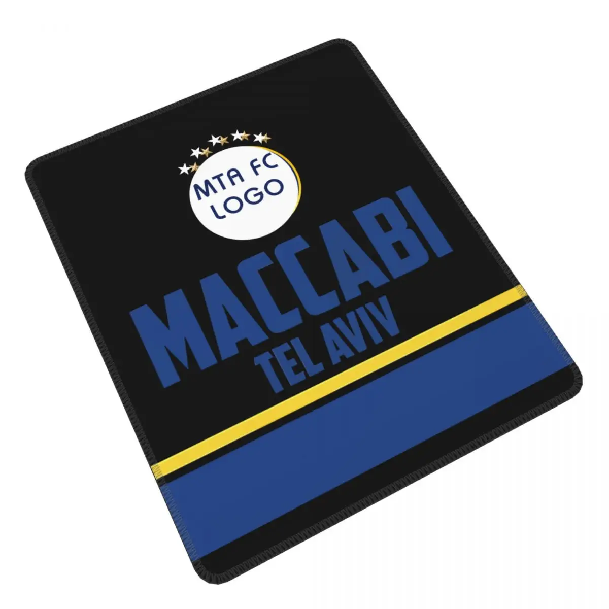 Maccabi Tel Aviv Mouse Pad with Non-slip Rubber Base Mat Waterproof Computer, Pads for Laptop, Gaming