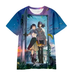 Hot Anime Suzume no Tojimari Suzume cosplay T-shirts 3D printed Men Women Fashion Harajuku streetwear O-neck y2k tops clothing