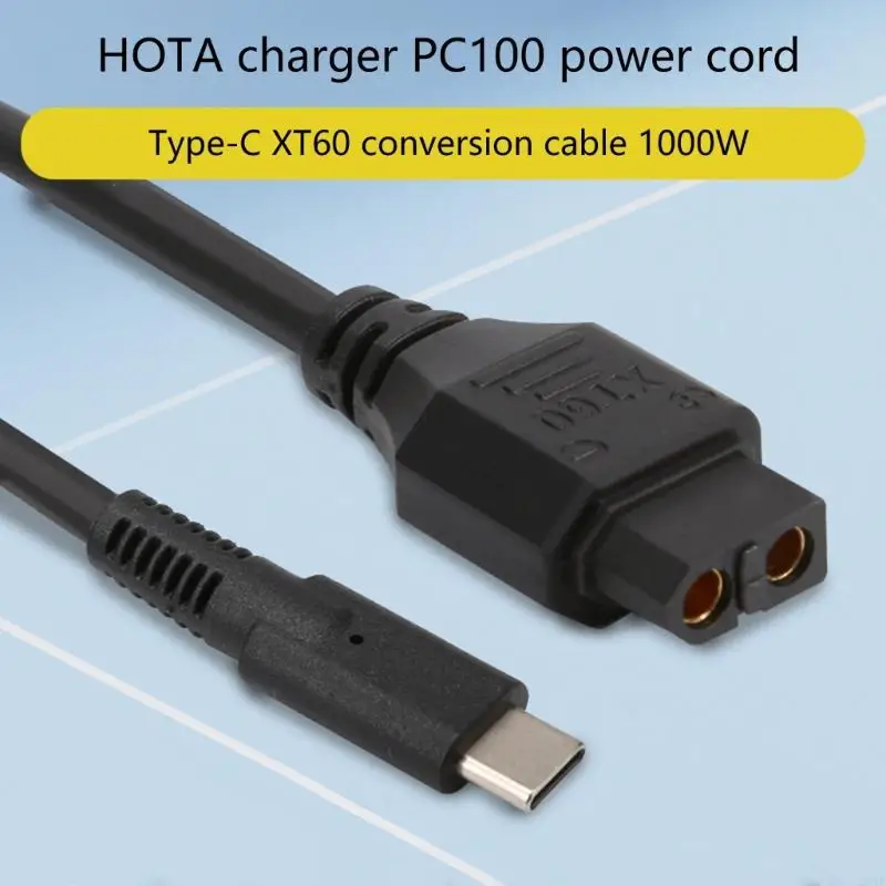 28TE USB C ถึง XT60 การชาร์จสายเคเบิลประเภท C ถึง XT60 สายเคเบิลอะแดปเตอร์หญิง 100W 5A