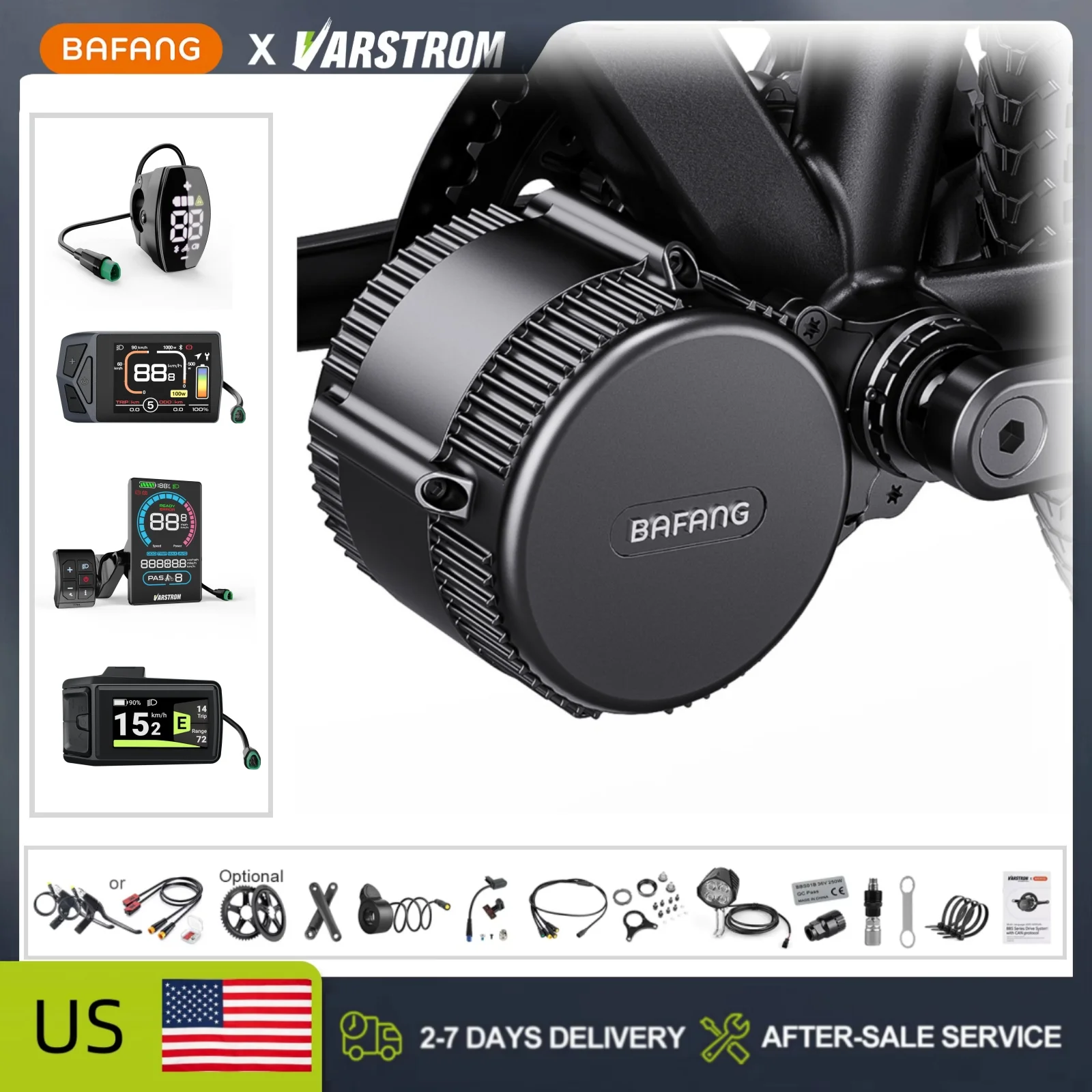 Bafang Bbshd 1000W Conversion Kit - [ลดราคาในสหรัฐอเมริกา] ชุดมอเตอร์ขับเคลื่อนตรงกลาง BAFANG BBS02B BBSHD 48V