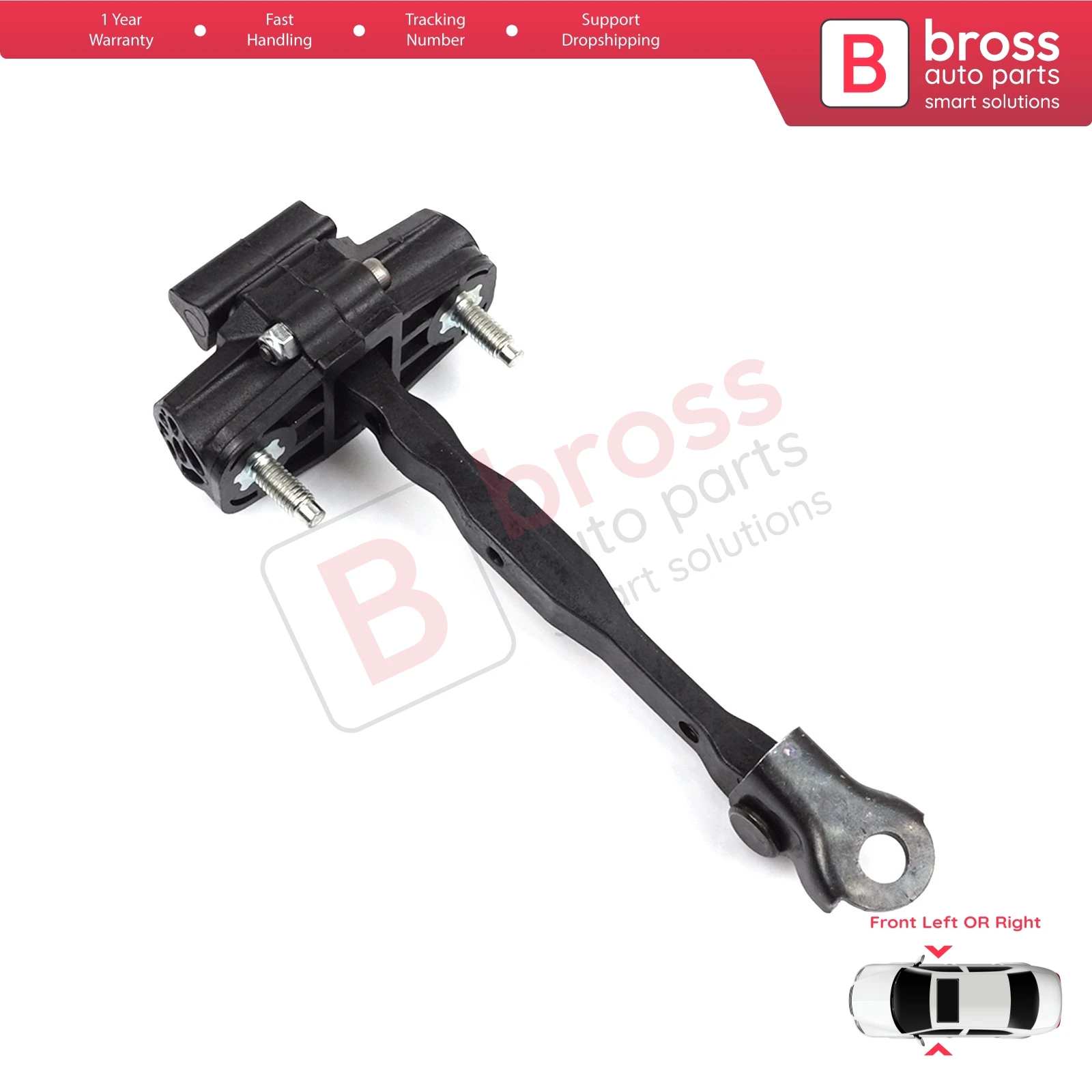 BDP1234 Front Left or Right Door Catch Hinge Brake Stop Check Strap Limiter 13456208 for Vauxhall Opel Astra K Crossland X