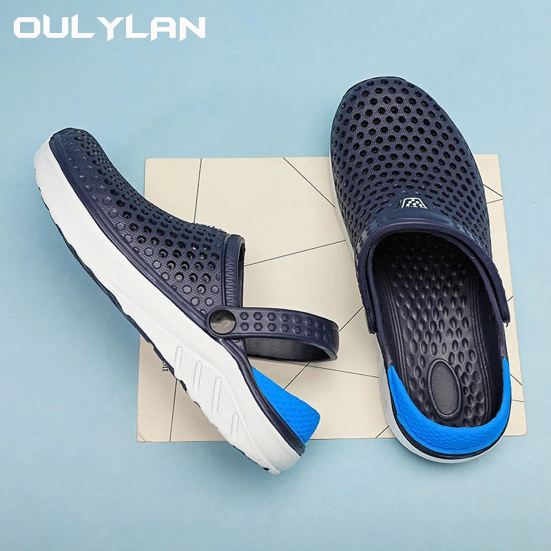 Summer Breathable Sandals Thick Sole Slipper Fashion Unisex Beach  Water Hiking Anti-Slip Sandals Flip Flops for Women Men