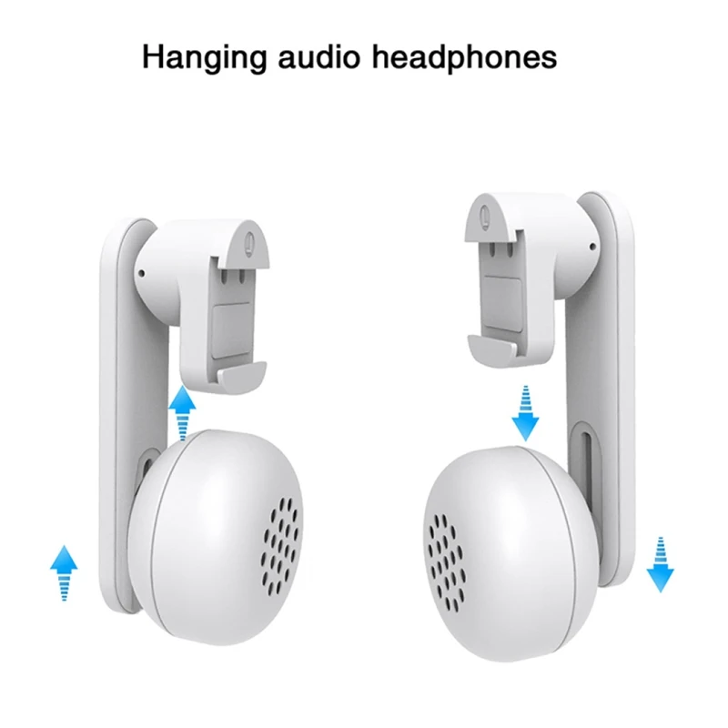 Headphones Clip-on Hanging Headphones Comfortable Sound Enhancer White for / Quest 3 VR Headsets Enhance Pleasure