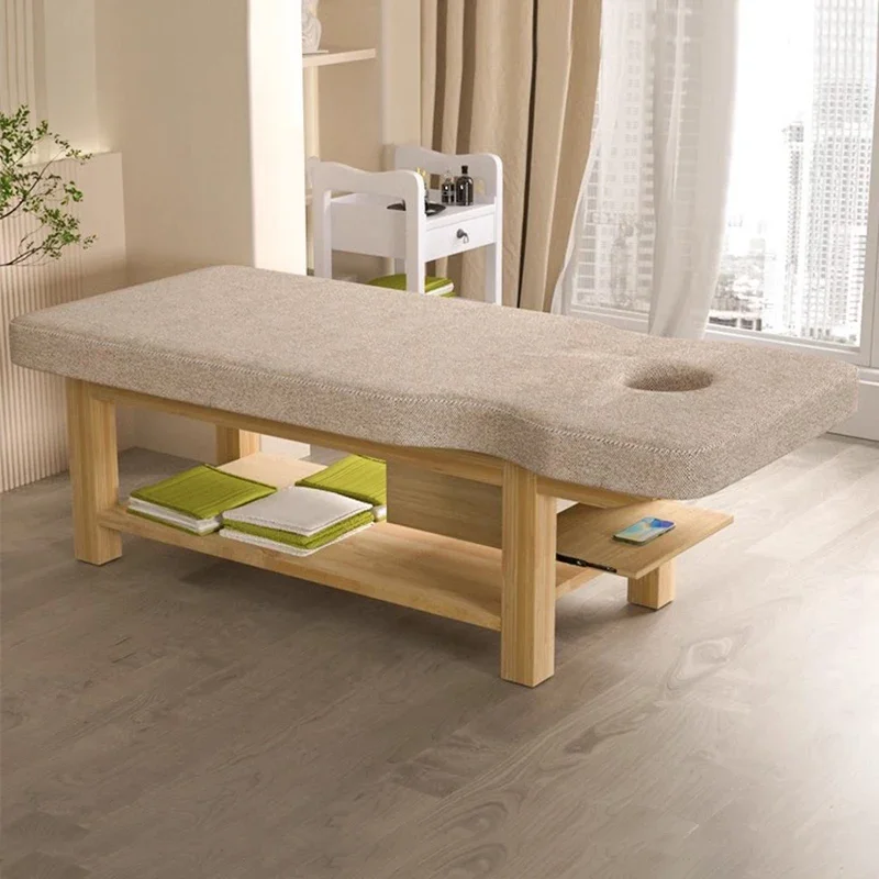 

Japanese Wooden Bed Therapy Lashmaker Beautician Beauty Salon Professional Aesthetic Cabin Couch Massage Massageliege Spa