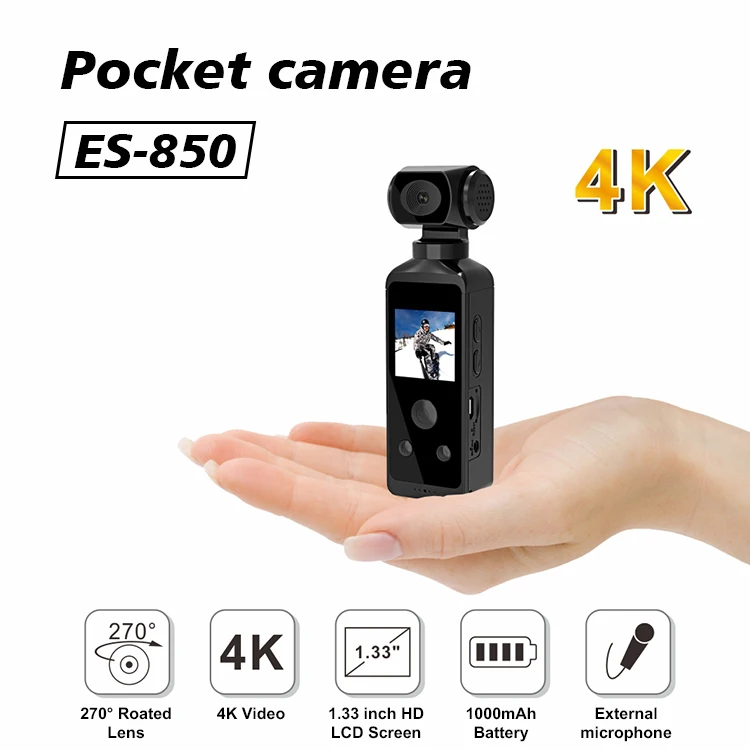 YYHC-1.3 Inch Screen Action Camera Portable Cam 270 Degree Rotatable Wifi Mini HD Camera Outdoor Video Shooting Bike Motorcycle