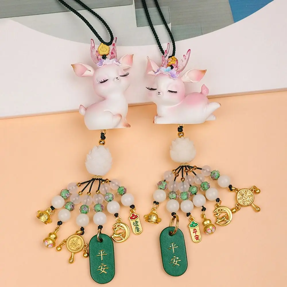 

Premium Feeling Safe Journey Car Pendant Three-dimensional Fashionable Deer Car Charm Creative Cute Car Interior Jewelry