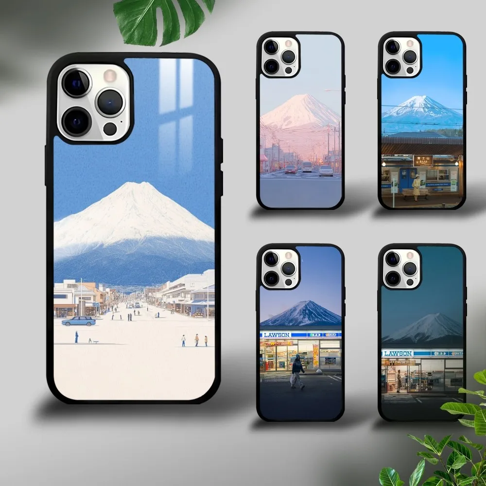 Classic Mount Fuji Japan Phone Case For iPhone 16 15 14 13 12 11 Pro Xs Max Mini Plus Celulares Hard Funda