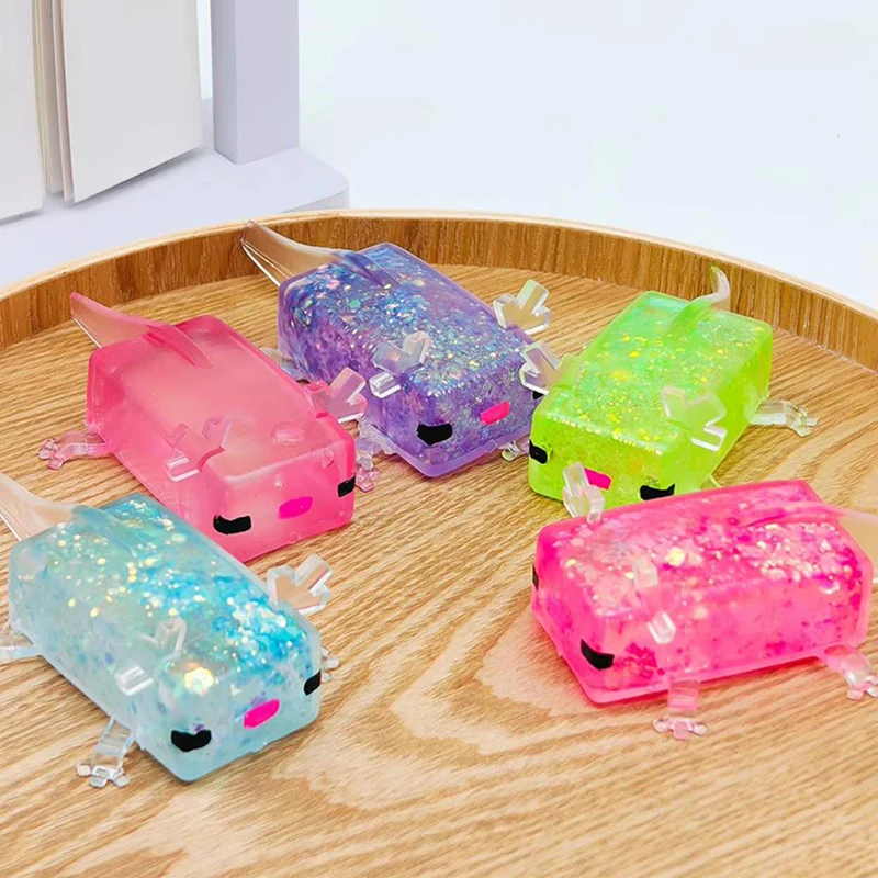 Engraçado axolotl mole alívio do estresse brinquedo lento reboud squeeze brinquedos sensoriais autismo ventilação abreact tabas mole presente de festa