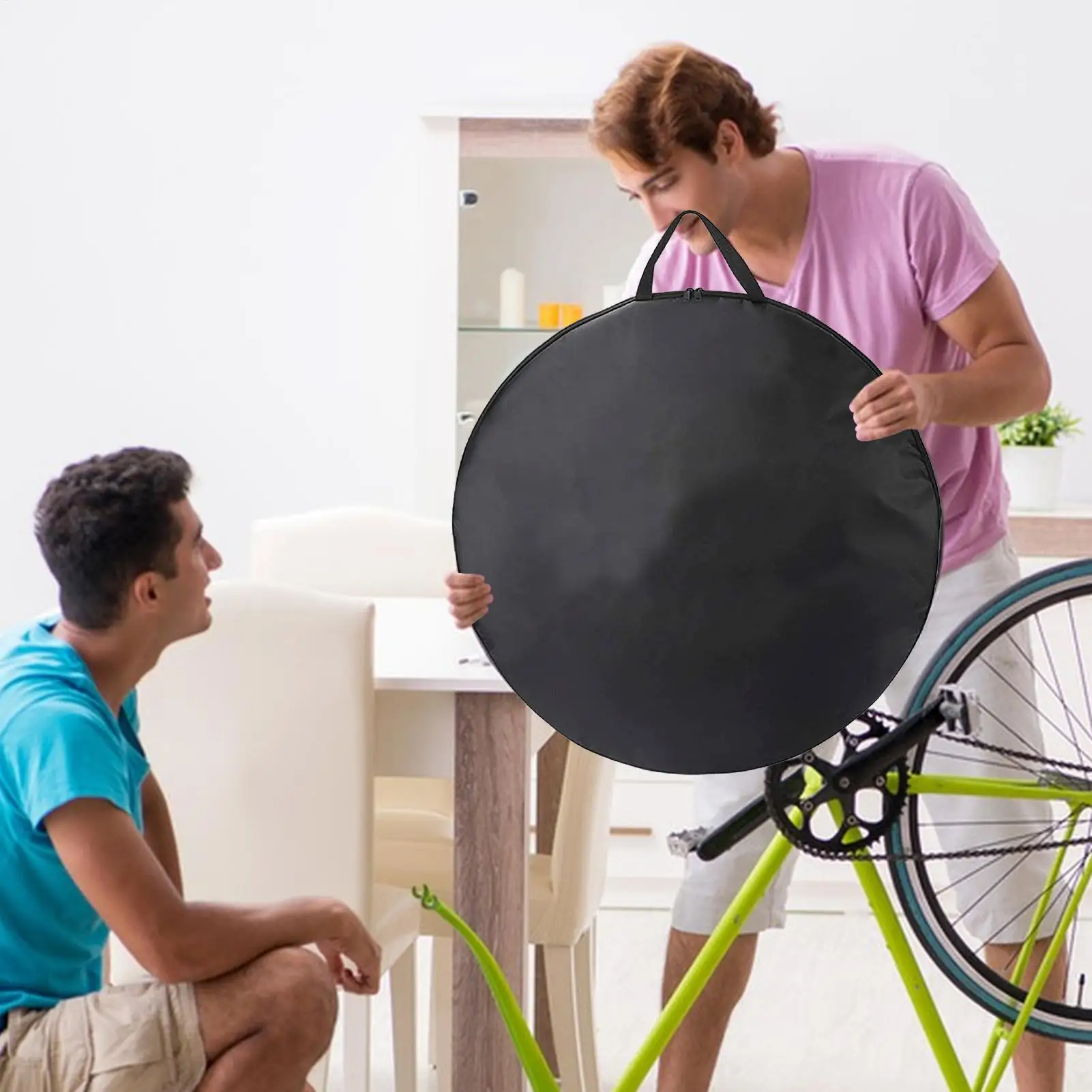 Road Bike Wheel Bag Bicycle Tire Transport Bag Waterproof Cycling Tire Storage Pouch For Train Travel Workshop Mountain Bikes