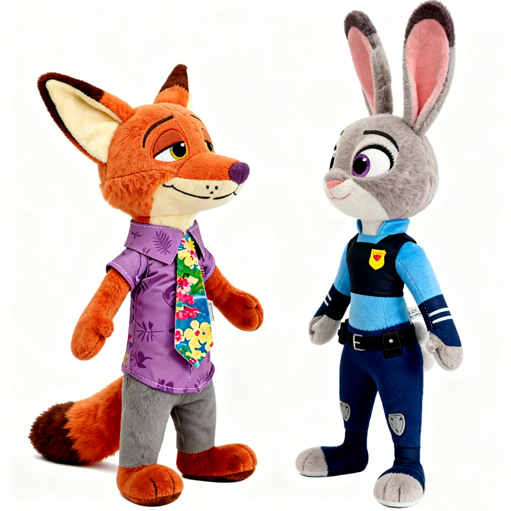 38 سنتيمتر 2026 الساخن Zootopia شخصية نيك وايلد جودي هوبس الكرتون لعبة لطيفة دمية نموذج عيد ميلاد هدية الكريسماس للأطفال الأصدقاء