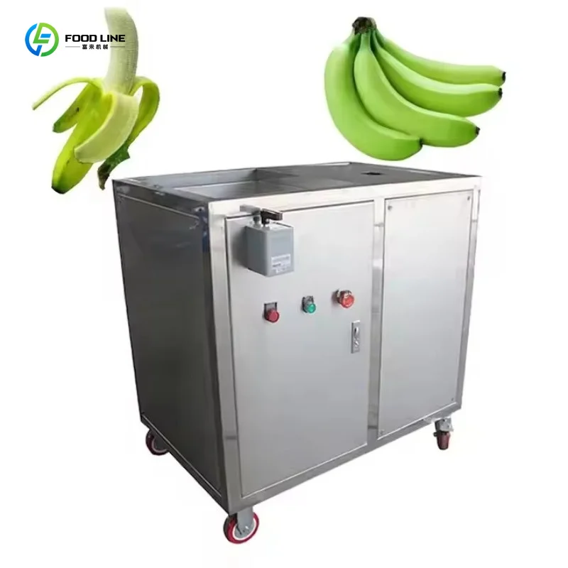 Customized Automatic Electric Plantain Peeling Machine Commercial Green Banana Peeling Gear