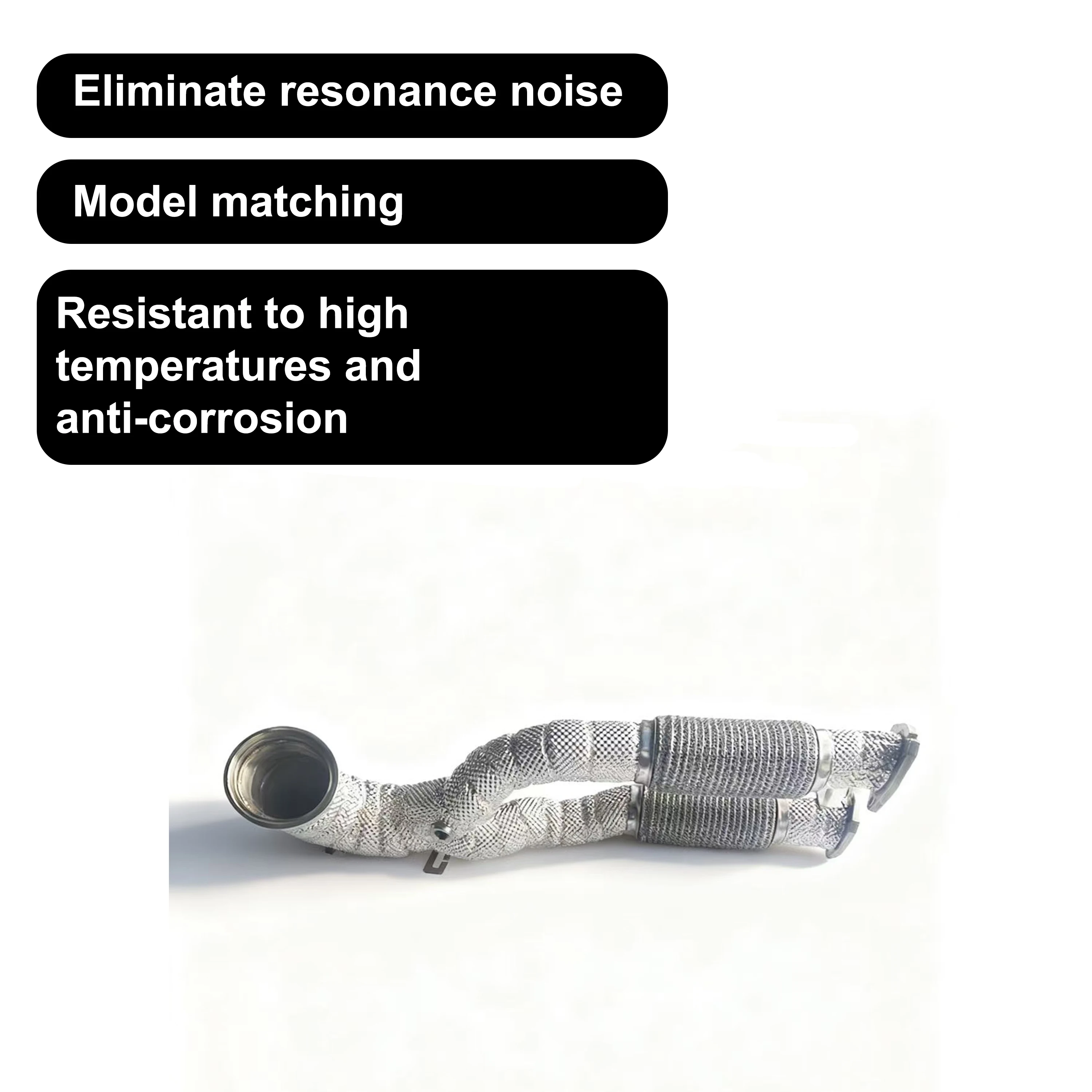 أنبوب عادم عالي التدفق RS3 النازل ACE لسيارة أودي TTRS RS3 2.5T أنبوب سفلي عالي الجودة بدون قطط/مقطط مع درع حراري #5