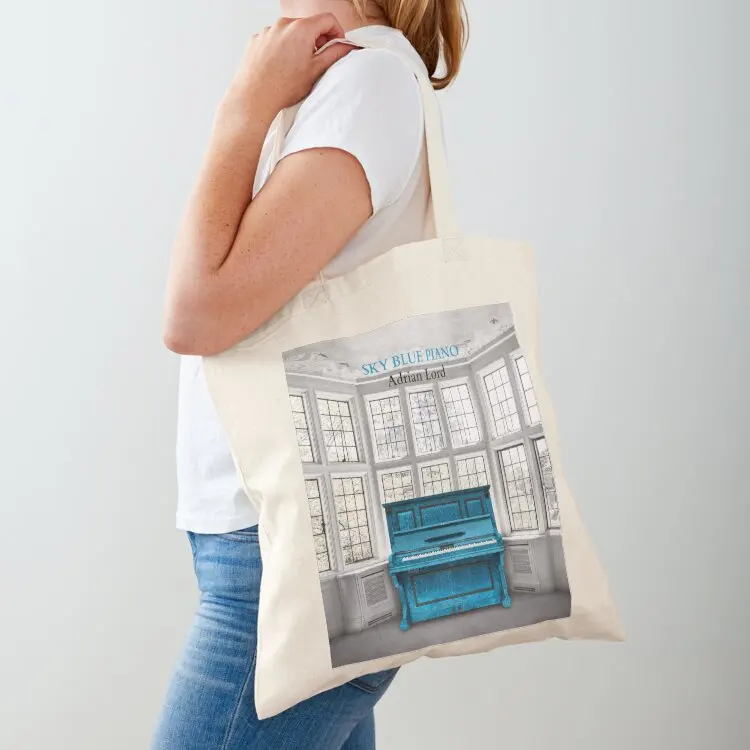 

Sky Blue Piano Tote Bag female bag Handbags women Women's beach bags cloth bag woman