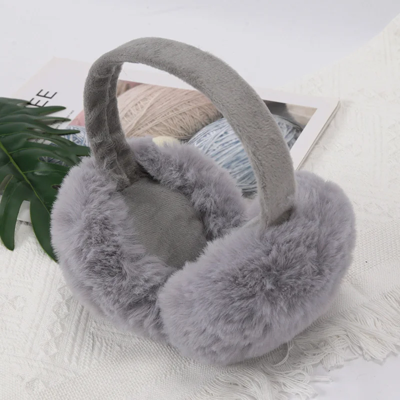 Winter Fashion Solid Soft Plush Ear Keep Warmer Earmuffs for Women Cute Outdoor Sports Earflap Protection Ear-Muffs Ear Cover