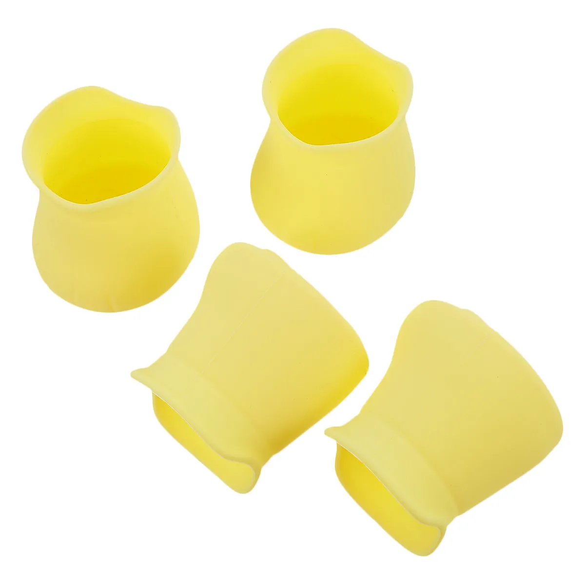 4Pcs Modern Stylish Chair Feet Covers Silicone Desk Leg Protective Sleeves for Quiet Glide on Wood Tile Laminate Vinyl Floors