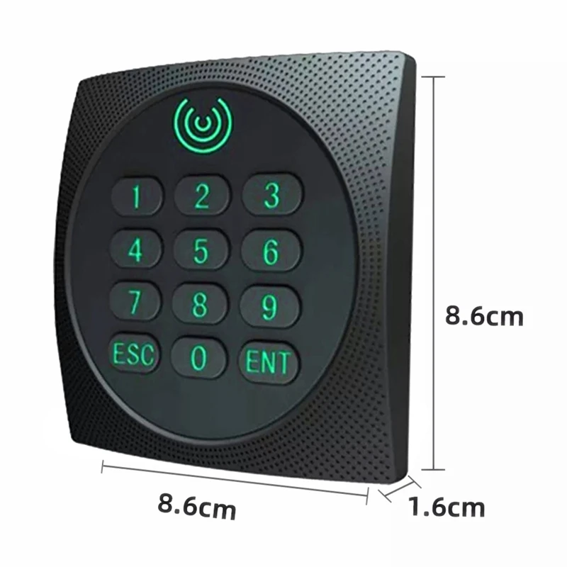 T81C KR602M Wiegand 34/26 Bit RFID Reader 13.56Mhz Mi Reader For Access Control Supports Card NFC Password With Keyboard LED