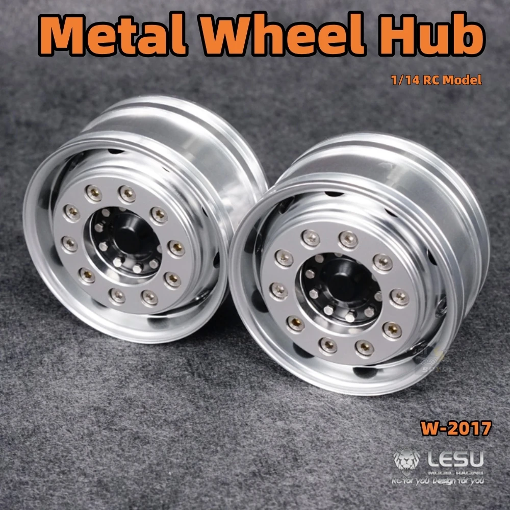 

Front Metal Wheel Hub Aluminum Alloy W-2017 For 1/14 Tamiya RC Lesu Scania Military Truck Toy Romote Control Trailer Tipper Car