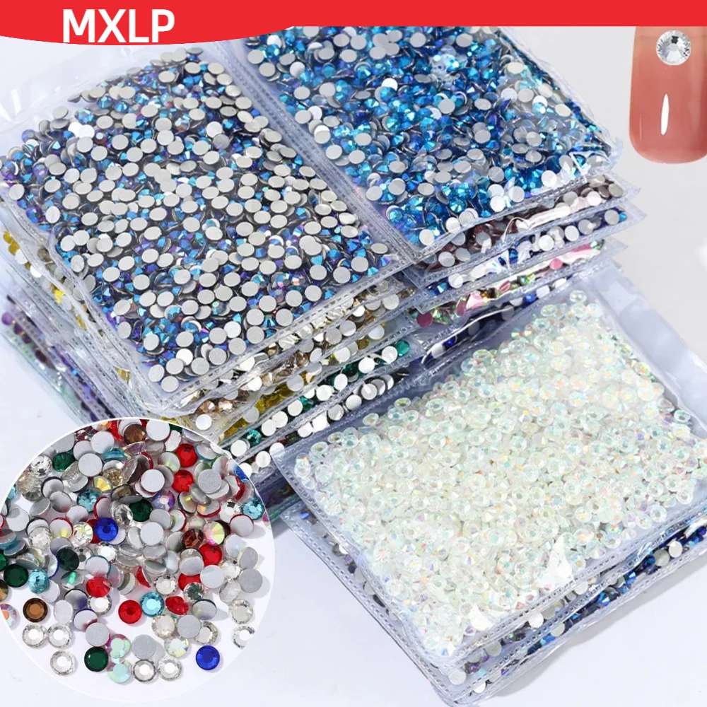 Big Bag Ss6-ss30 Bulk Package Wholesale Flatback Crystal Non Hotfix Rhinestones For Diy For Nail Decorationart