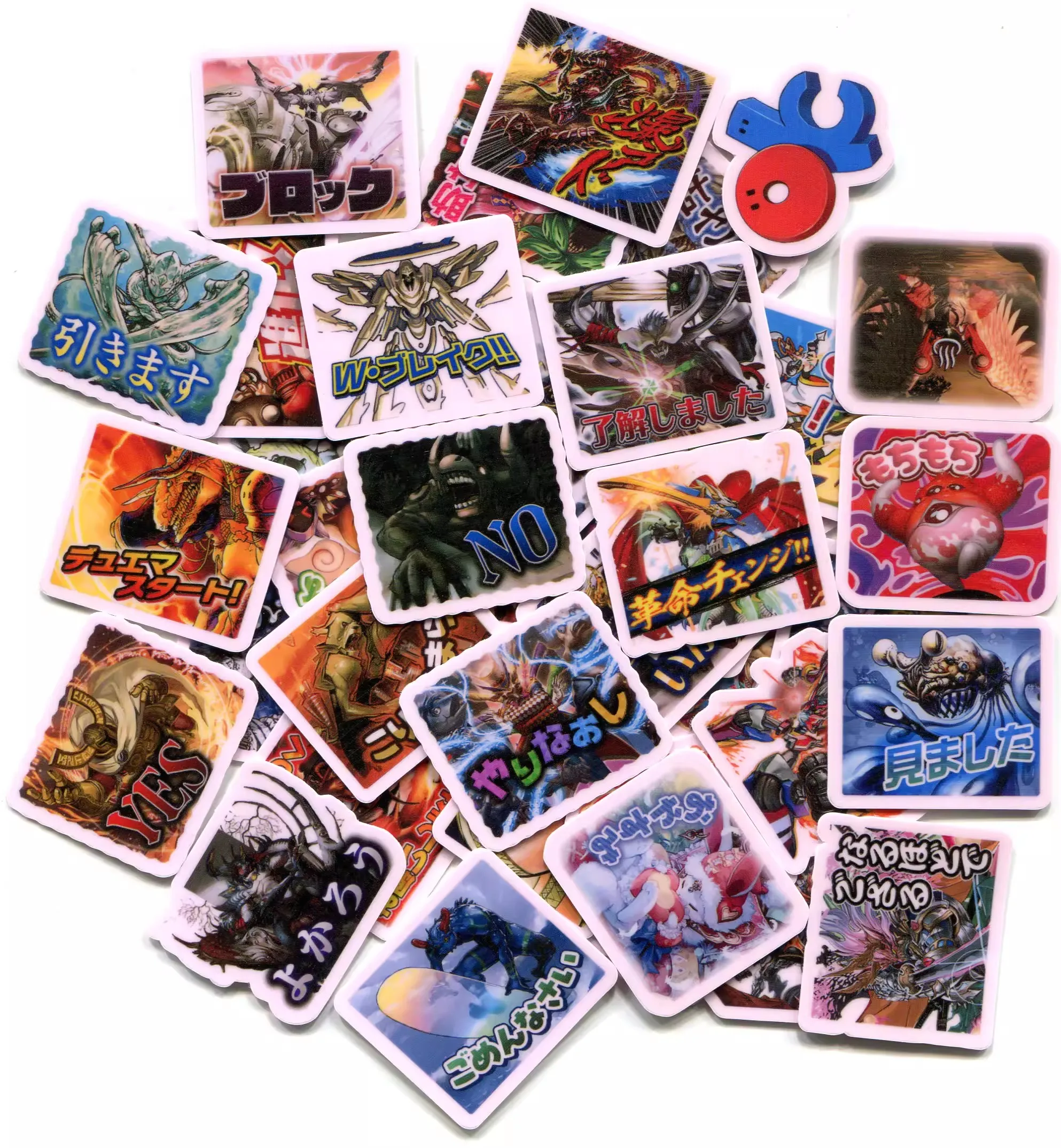 40pcs/pack COOL  ANIME 2-3cm waterproof sticker