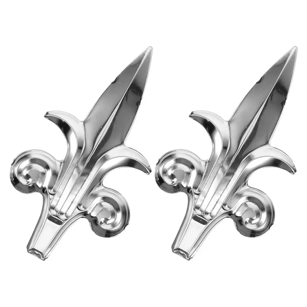 

2Pcs Stainless Steel Fence Finial Anti Climb Pointed Topper Garden Yard Decoration Durable Non Deformable Impact Resistant