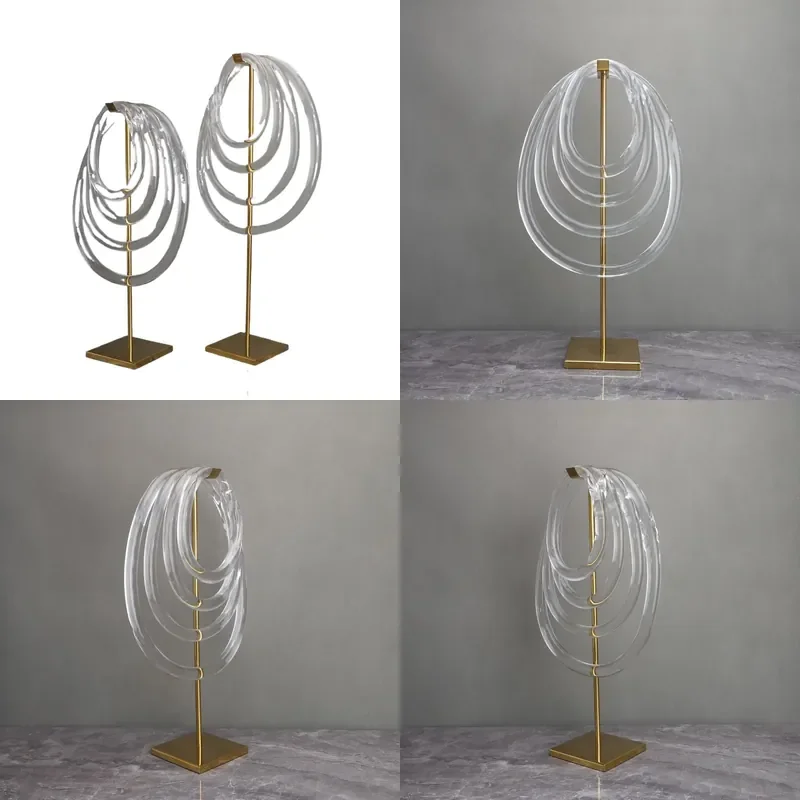 for European Glass Circle Model House Sales Department Bedroom Study Living Room Dining Room Desktop Entrance Soft Decoration