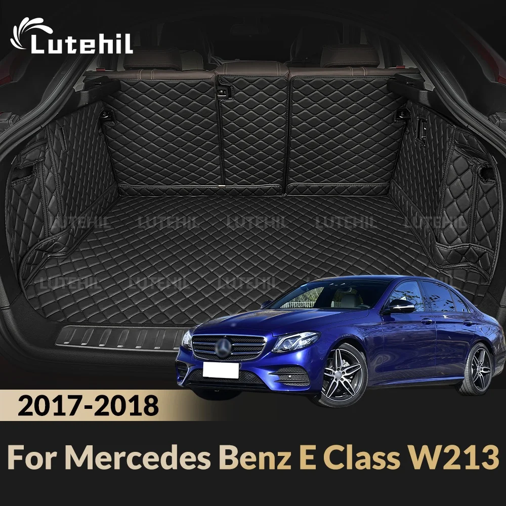 Cargo Liner For Mercedes Benz E Class W213 2017 2018 Car Trunk Mats With Backrest Protectors Cargo Mats Accessories Waterproof